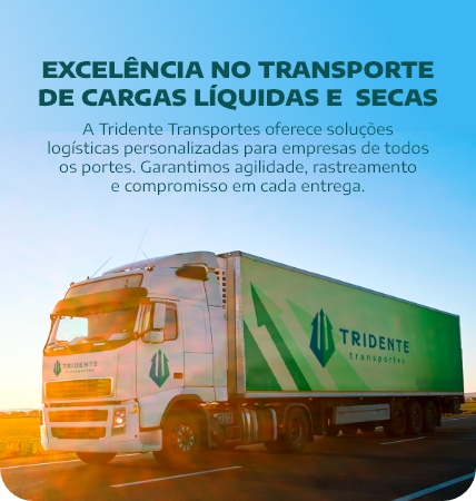 Excelência no transporte de cargas líquidas e secas